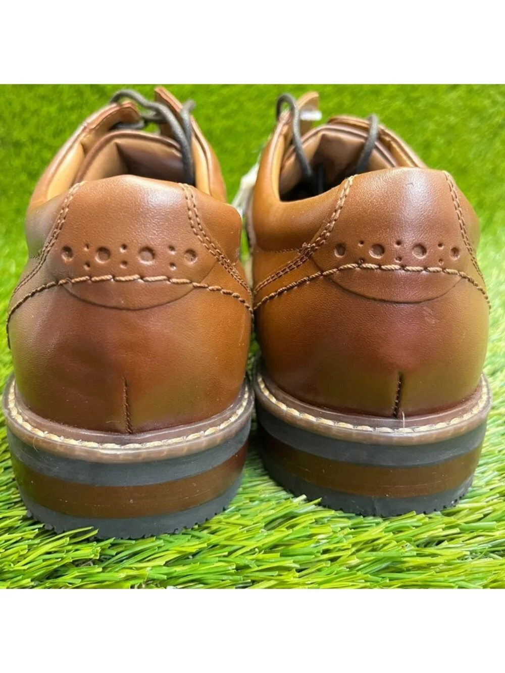 Nunn Bush Westfield Mens Size 8.5 Brown Classic Cap Toe Oxford Dress Shoes